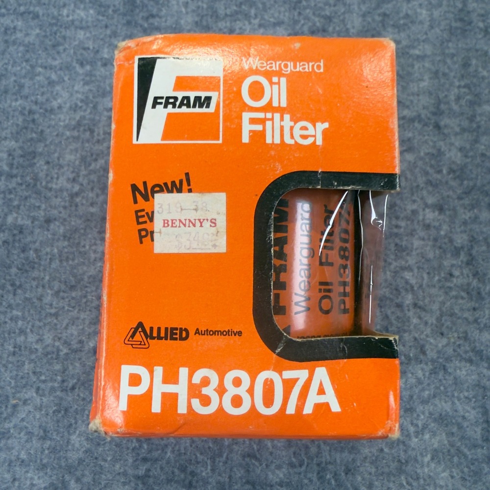 Fram Wearguard Oil Filter PH3807A Vintage Honda Accord